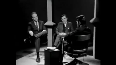 UNITED STATES - 1968 - In an interview with screenwriter Rod Serling, Serling Vidéo 340571861
