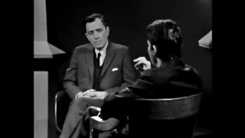 UNITED STATES - 1968 - In an interview with screenwriter Rod Serling, Serling Vidéo 340571864