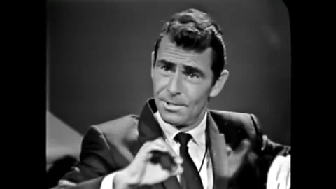 UNITED STATES - 1968 - In an interview, screenwriter Rod Serling shares a Vidéo 340571905