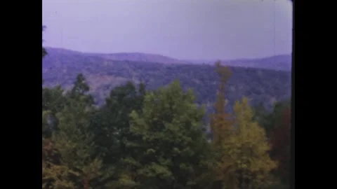 United States 1970, Sinnemahoning Panorama View in 1970s Stock Footage 276854448