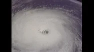 United States 1990S: Hurricane Fifa Seen From Space Stock Footage
