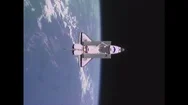United States: 1990S: Space Shuttle Over Earth. Laboratory On Space Shuttle. Stock Footage