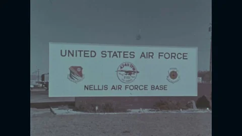 United States Air Force pilot aboard military aircraft at air force base - 1970 Stock Footage 103589712
