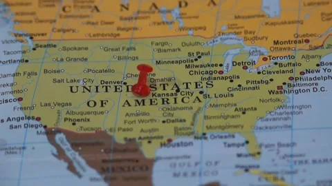United States Of America Map With - United States America Map Red Footage 250746804 Iconl 
