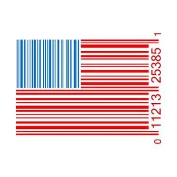 United states bar code illustration Stock Illustration