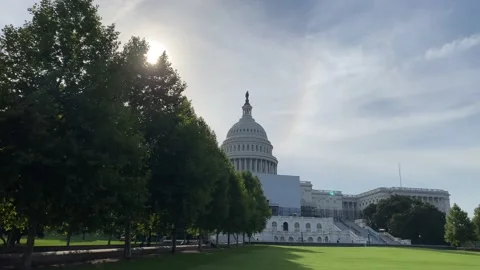 The United States Capitol, often called The Capitol or the Capitol Building Stock Footage 222954003