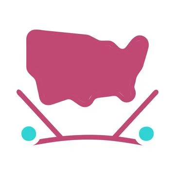 United States Creative Map Vector Illustration Stock Illustration