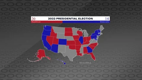 United States Elections 2022. Animated M... | Stock Video | Pond5