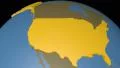 United States extruded. Solids. 4k or 4k+ Resolution