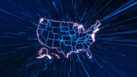 United States Fast Data Transmission and Broadband Network Stock Footage 342616580
