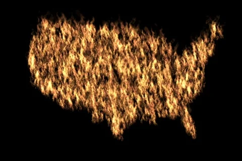 United States on Fire Video stock 729288