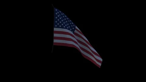 United States flag directDiffuse Video stock 124838005