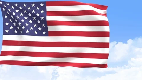 United States flag Stock Footage 97881419