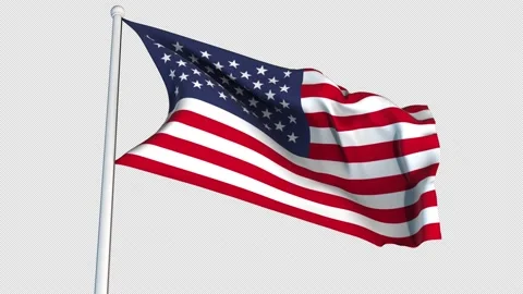 United States Flag Stock Footage 205940788