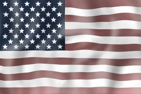 United states flag Stock Illustration