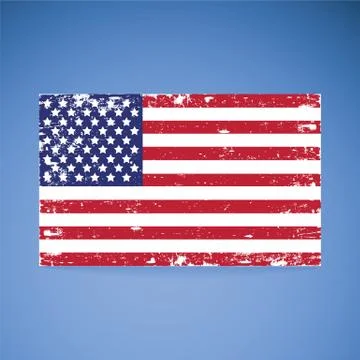 United States Flag. Stock Illustration