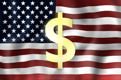 United states flag Stock Illustration