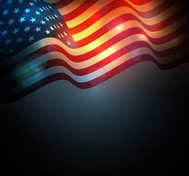 United States flag Stock Illustration