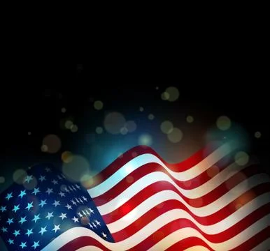 United States flag Stock Illustration