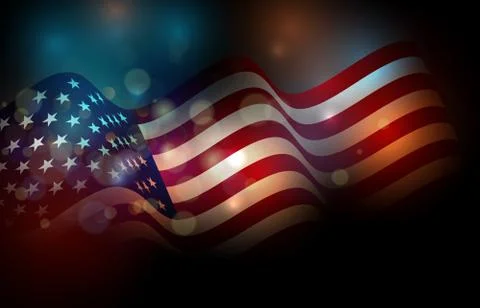 United States flag Stock Illustration
