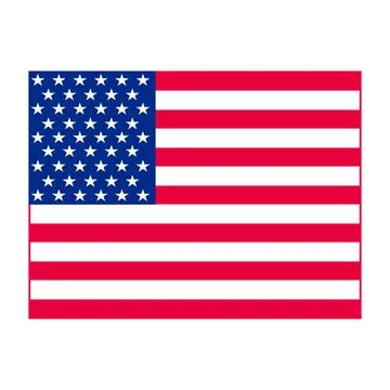 United States Flag Vector Closeup Illustration Stock Illustration