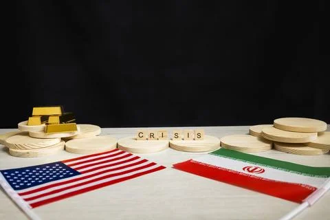 United States Iran crisis affecting global economy Fotos de archivo