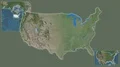 United States Mainland framed and extracted. Satellite 4k or 4k+ Resolution