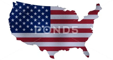 United states map 3D render Stock Illustration