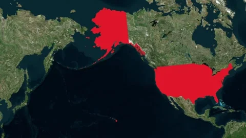 United States Map Animation Video Minimal Flat USA Map Motion Map of United Stat Stock Footage 319249173