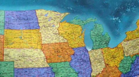 United States Map 動画素材 620663