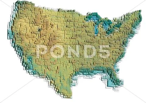 United states map Stock Illustration