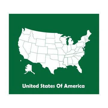 United States map Stock Illustration