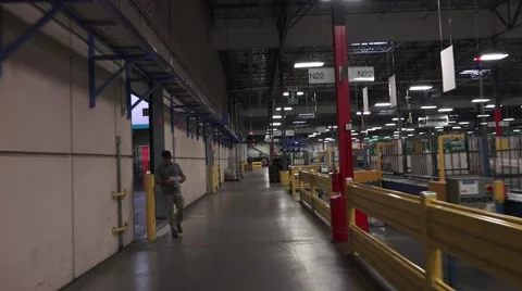 United States Post Office, massive sorting room Stock Footage 46097409