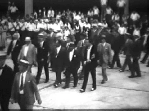 United States Postmaster General James Aloysius Farley speaks at the opening of Stock Footage