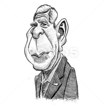 United States Presidents: George W. Bush Stock Illustration