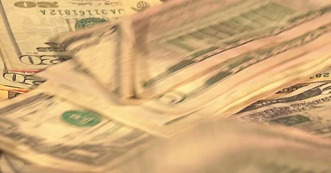 United States Reserve Notes Background Video stock 65279970