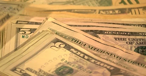 United States Reserve Notes Background 動画素材 65280130