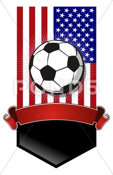 United states soccer championship banner Stock Illustration