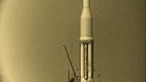United States Space Exploration Program, NASA Launches Rocket Spacecraft, Cold W Stock Footage 245504131
