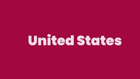 United States typography animated moving footage Stock Footage 287087565