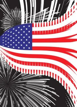 United states vector flag Stock Illustration