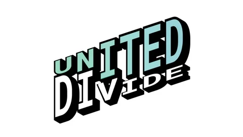 UNITED vs DIVIDE, 3D Text Animation in Isometric View with Opposite Word Motion Video stock 314264151
