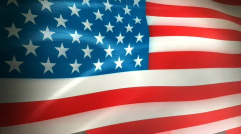 UnitedStates Flag - HD Loop 库存影片 491370
