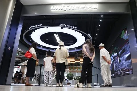 Unitree Robotics debuts on China's STAR Market Foto stock