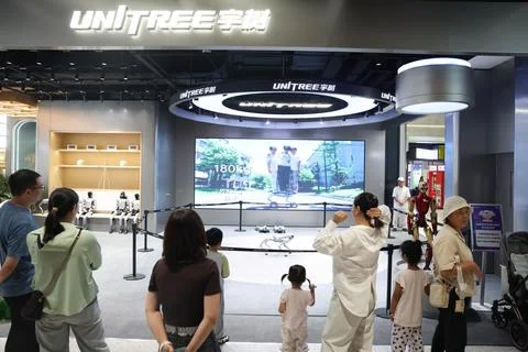 Unitree Robotics debuts on China's STAR Market Foto stock