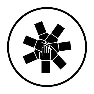 Unity And Teamwork Icon Stock Illustration