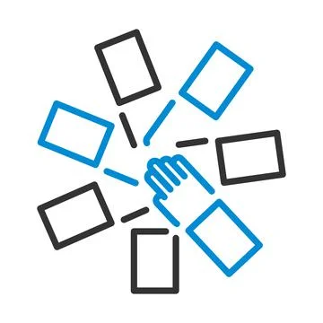 Unity And Teamwork Icon Stock Illustration