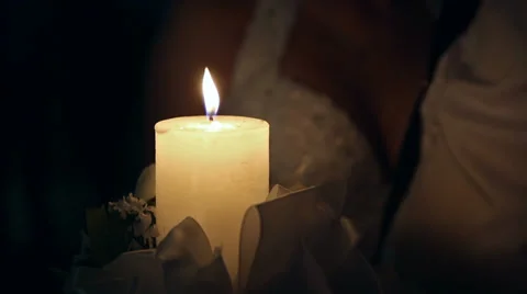 Unity Candle Stock Footage 33821543