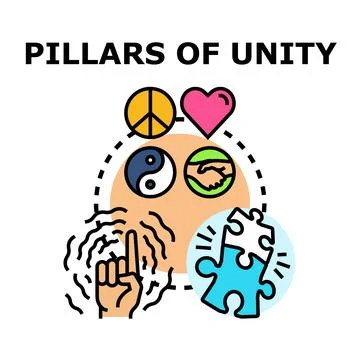 Unity concepts building strength and connection Ilustración de archivo
