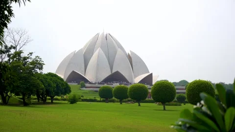Unity in Diversity: The Lotus Temple Message Stock Footage 317096459
